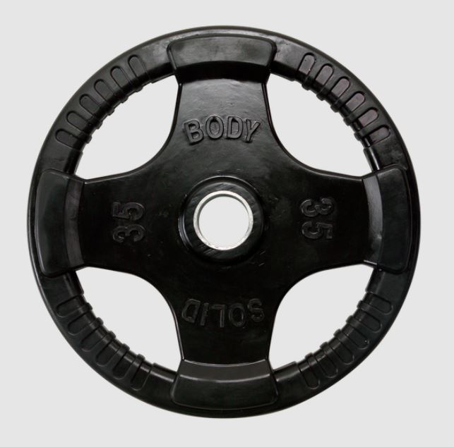 Body Solid Rubber Grip Olympic Plate Set 255 lbs. - ORST255