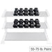 Body Solid Rubber Hex Dumbbell Set 55-75 Lbs. - Sdrs650 Dumbbells