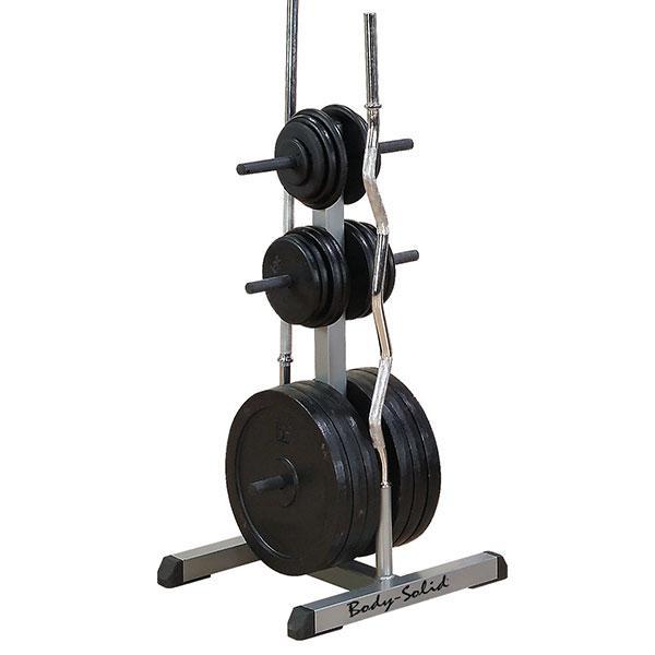 Tree Racks Bar Body Solid Standard Plate Tree & Bar Rack - GSWT — Peak Flow Fitness
