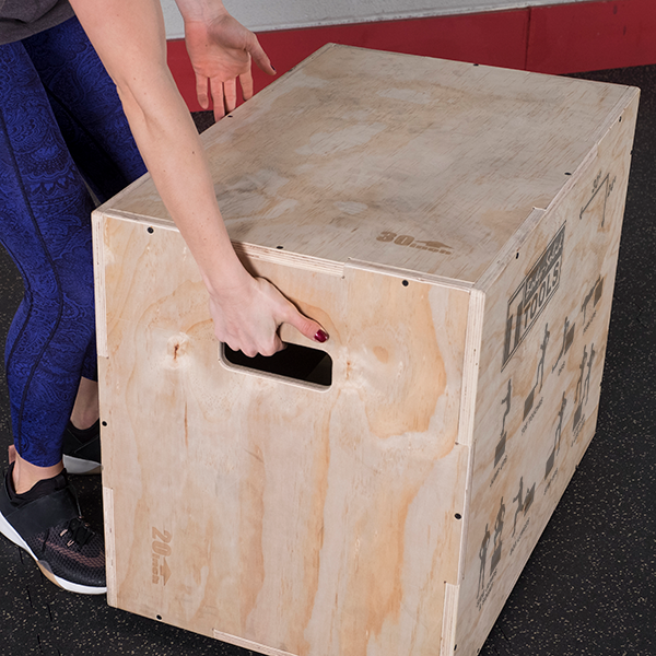 Body Solid Tools 3-in-1 Wooden Plyo Box - BSTWPBOX