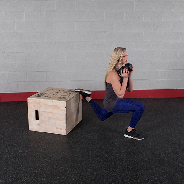 Body Solid Tools 3-in-1 Wooden Plyo Box - BSTWPBOX