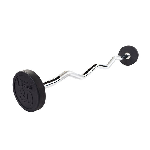 Body Solid Tools Fixed Barbell Size Ez Curl Barbells From 20 To 110 Lb. Sbz 30