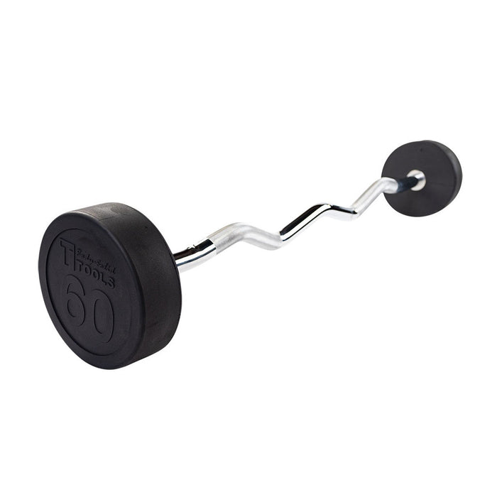 Body Solid Tools Fixed Barbell Size Ez Curl Barbells From 20 To 110 Lb. Sbz 60