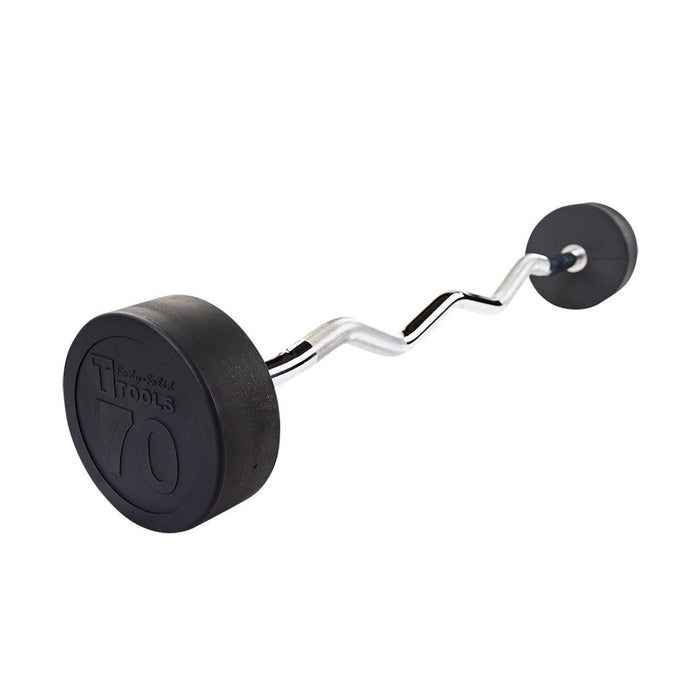 Body Solid Tools Fixed Barbell Size Ez Curl Barbells From 20 To 110 Lb. Sbz 70