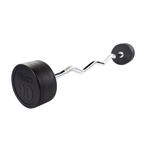 Body Solid Tools Fixed Barbell Size Ez Curl Barbells From 20 To 110 Lb. Sbz 90