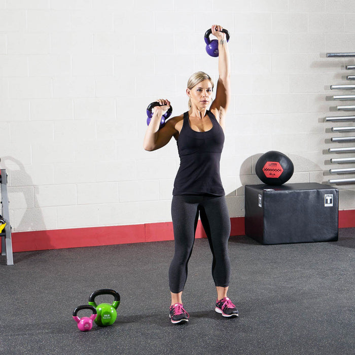 Body Solid Vinyl Dipped Kettlebells and Sets, from 5 to 50 lb. - KBV