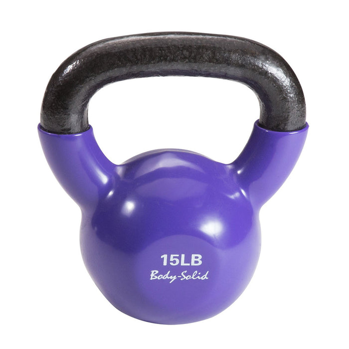 Body Solid Vinyl Dipped Kettlebells and Sets, from 5 to 50 lb. - KBV