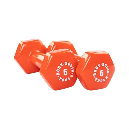 Body Solid Vinyl Dumbbell 1-10lbs. Set - BSTVDS110