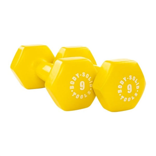 Body Solid Vinyl Dumbbell 1-10lbs. Set - BSTVDS110