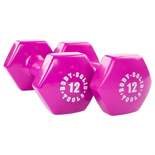 Body Solid Vinyl Dumbbell 1-10lbs. Set - BSTVDS110