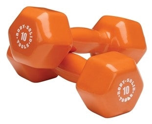 Body Solid Vinyl Dumbbells 1-15 lb. - BSTVD