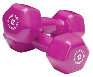 Body Solid Vinyl Dumbbells 1-15 lb. - BSTVD