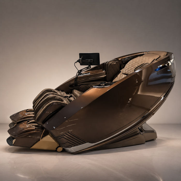 360 Massage Auren 4D recovery massage chair in Brown