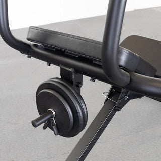 Body Solid Best Fitness Semi-Recumbent AB Bench - BFAB20B — in-use view