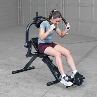 Body Solid Best Fitness Semi-Recumbent AB Bench - BFAB20B — side profile