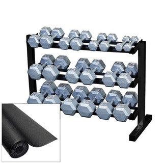 Body Solid Best Fitness Dumbbell Rack - BFDR10B — front view