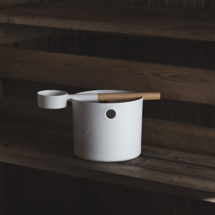 KOLO Bucket and Ladle Sauna Bucket and Ladle Set, Bamboo/Aluminum - image 4