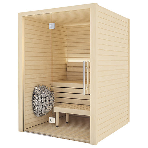 Auroom Cala Glass DIY, Aspen, Indoor Sauna Kit, Up to 4 Persons