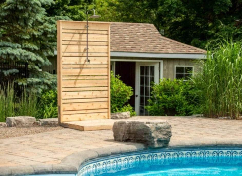 Dundalk Economy Canadian Timber Savannah Standing Outdoor Shower CTC205 - PrimeFair