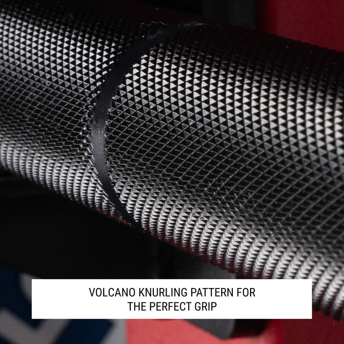 XMARK Catahoula IWF Men’s Training Bar, 190,000 PSI, 28mm Grip, US Cerakote — full setup angle
