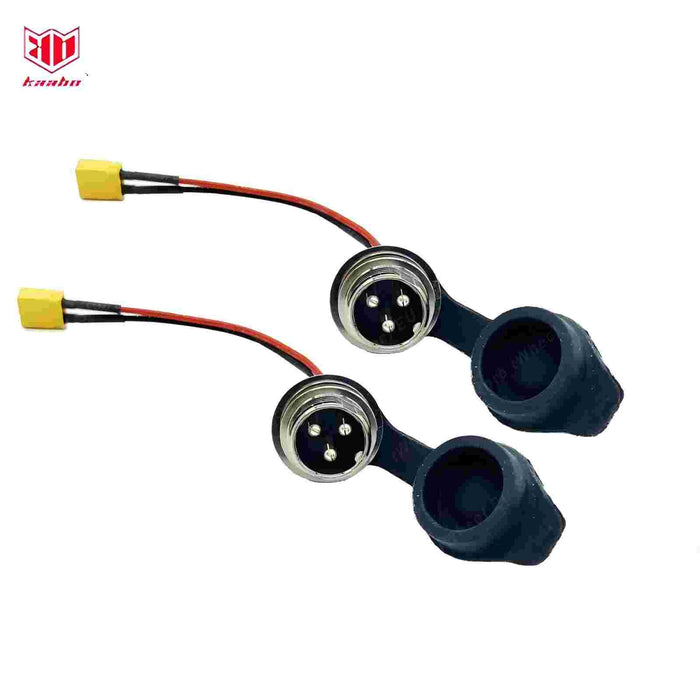 Kaabo USA Electric Scooter Charge port 3 pin for Kaabo Warrior X Plus Kaabo Warrior 11 Pro Kabbo King GT Pro... — side profile
