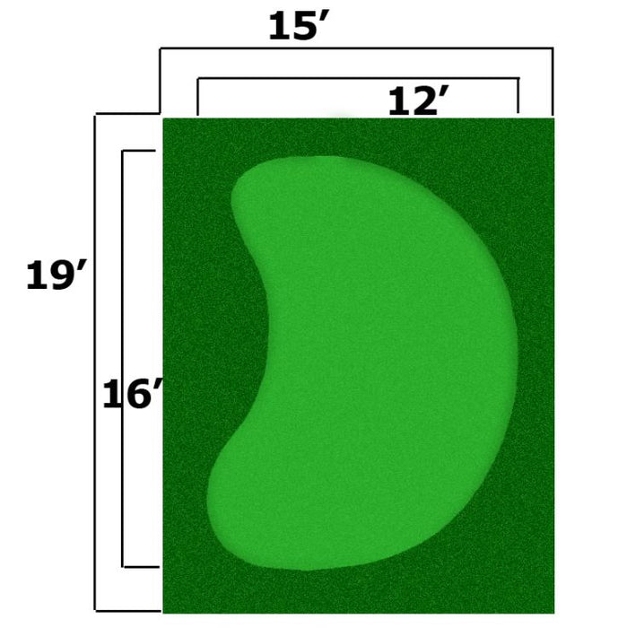 Cimarron Sports Complete Par Saver Putting Green With Best Cut Fringe 15X19 (Kidney)