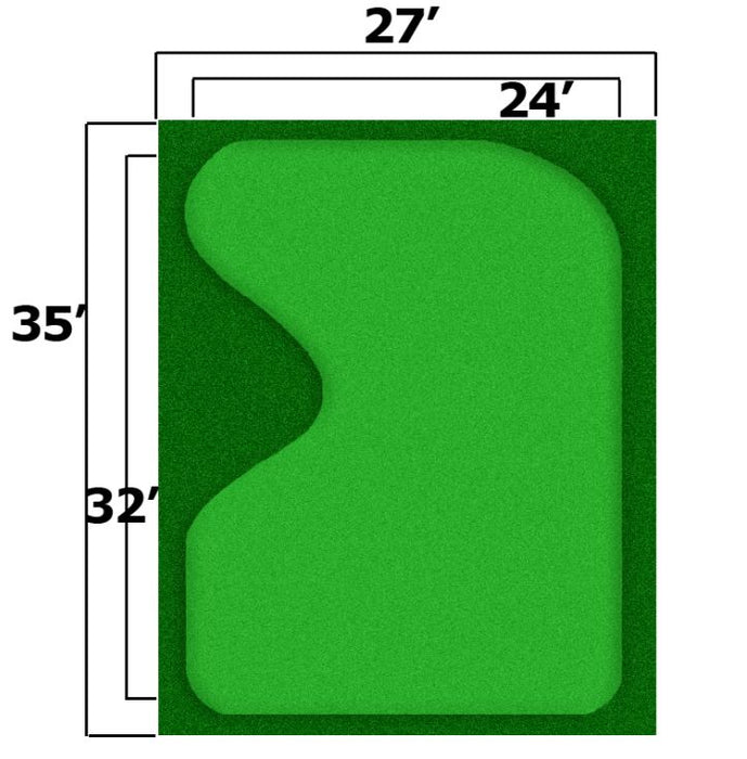 Cimarron Sports Complete Par Saver Putting Green With Best Cut Fringe 27X35