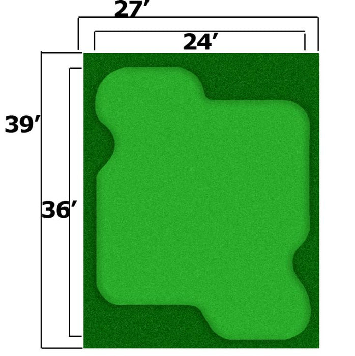 Cimarron Sports Complete Par Saver Putting Green With Best Cut Fringe 27X39