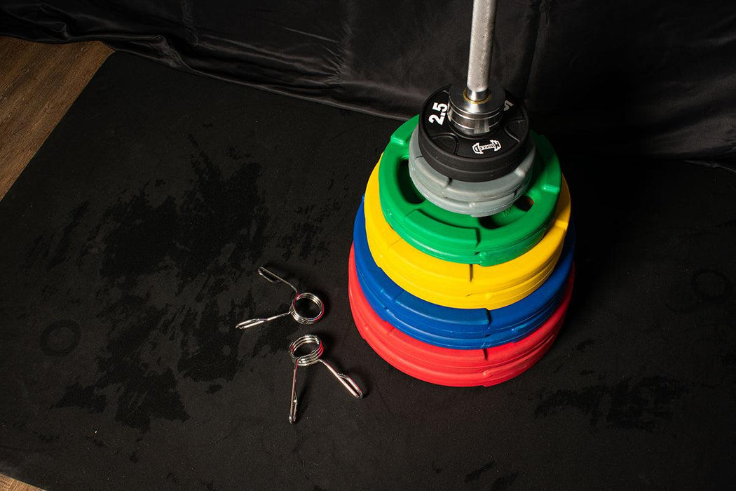 Muscle D Fitness RUBBER COATED COLORED OLYMPIC PLATES: Rubber Plates, per Pair - Muscle D Fitness - We... — additional view 14