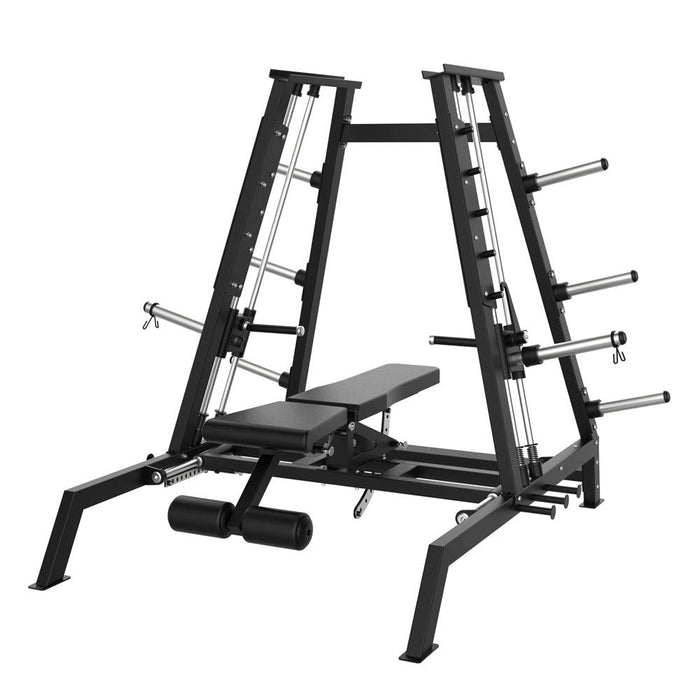 Muscle D Fitness Excel Convergent Bench / Incline / Shoulder Press Combo - Muscle D Fitness - Plate Load Chest... — front view
