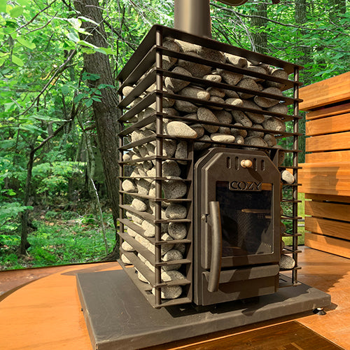 Cozy Heat Quattro Sauna Stove Wood-Burning Sauna Stove, Up to 18kW - image 2