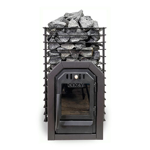 Cozy Heat Quattro Thru-Wall Sauna Stove Wood-Burning Sauna Stove