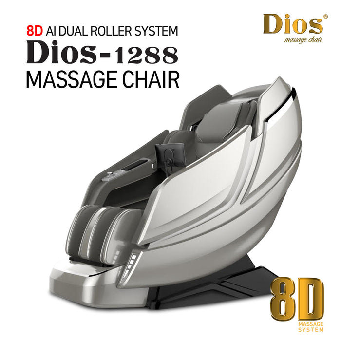 Kahuna Dios Massage Chair 8D AI Dual Air Tech Touch Roller SL-track with Brain Relaxation Program Dios-1288