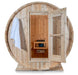 Dundalk Canadian Timber Harmony 4 Person White Cedar Outdoor Barrel Sauna - PrimeFair