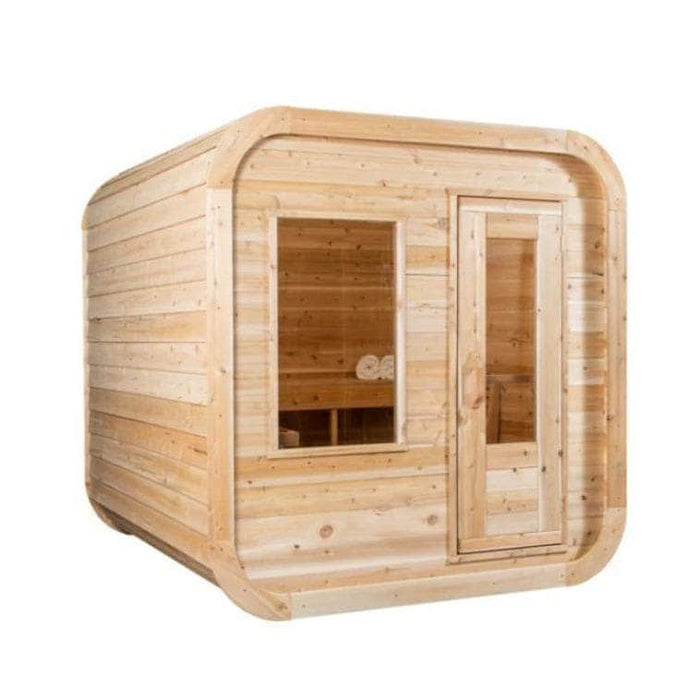 Dundalk Canadian Timber Luna White Cedar Outdoor Barrel Sauna - PrimeFair