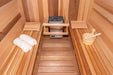 Dundalk Canadian Timber Tranquility White Cedar Outdoor Barrel Sauna - PrimeFair