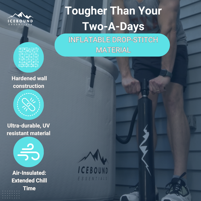 Icebound Essentials The Endeavor Ice Bath Tub — lid and seal