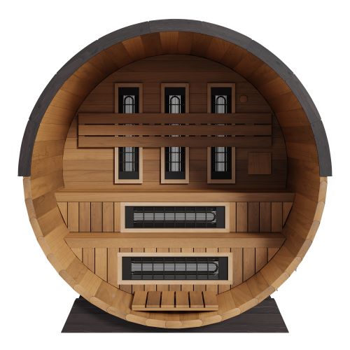 Finnmark Cedar Combination Barrel Sauna FD-6 Infrared and Traditional - image 2