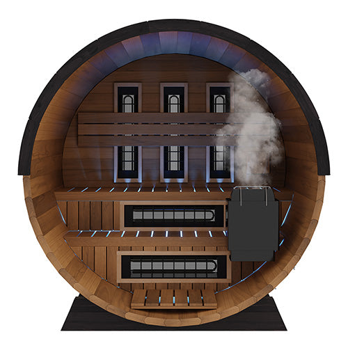 Finnmark Cedar Combination Barrel Sauna FD-6 Infrared and Traditional - image 3