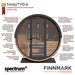 Finnmark Cedar Combination Barrel Sauna FD-6 Infrared and Traditional - image 4