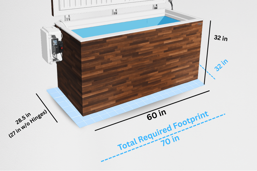 Fire Cold Plunge All-In-One — close-up feature