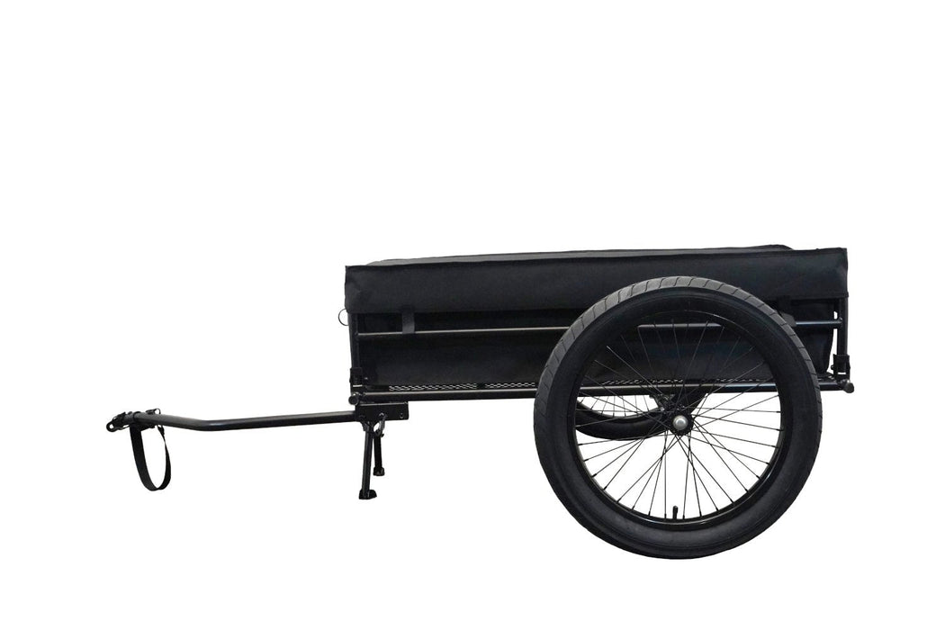 Bakcou Folding Cargo eBike Trailer — folded position