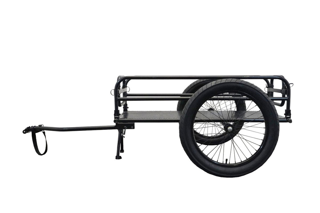 Bakcou Folding Cargo eBike Trailer — rear frame view