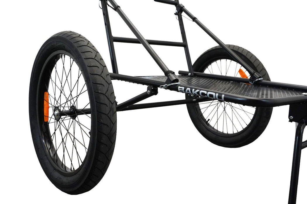 Bakcou Folding Deer eBike Trailer — drivetrain detail