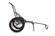 Bakcou Folding Deer eBike Trailer — full bike view