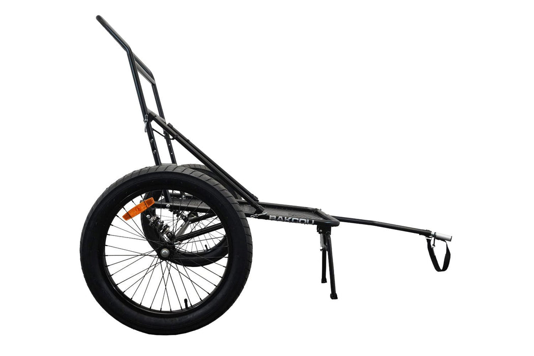 Bakcou Folding Deer eBike Trailer — handlebar and display