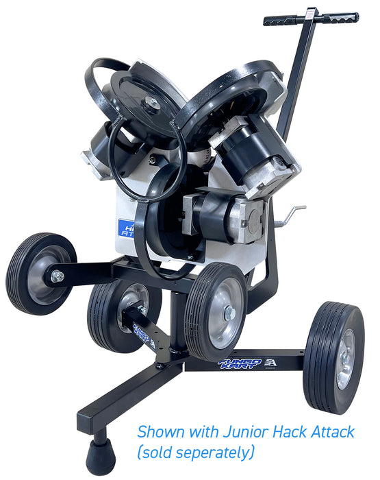 Fungo Kart shown with a Junior Hack Attack machine, sold separately