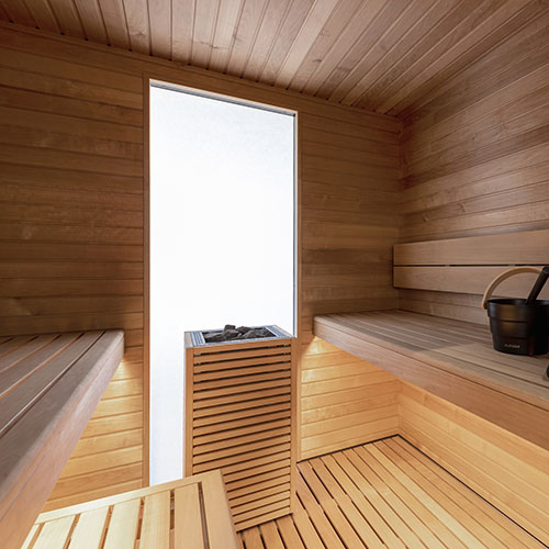 Auroom Garda Outdoor Sauna Cabin Outdoor Modular - GAR-BLACK-90X90R-L - image 6
