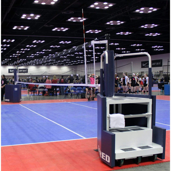 Gared Gocourt One-Court Portable Volleyball Net System W/ Ref Stand 8500 Black Systems