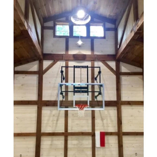 Gared Sports 42 X 72 Fold Up Basketball Wall Mounted Package W/ Electric Height Adjuster 4To